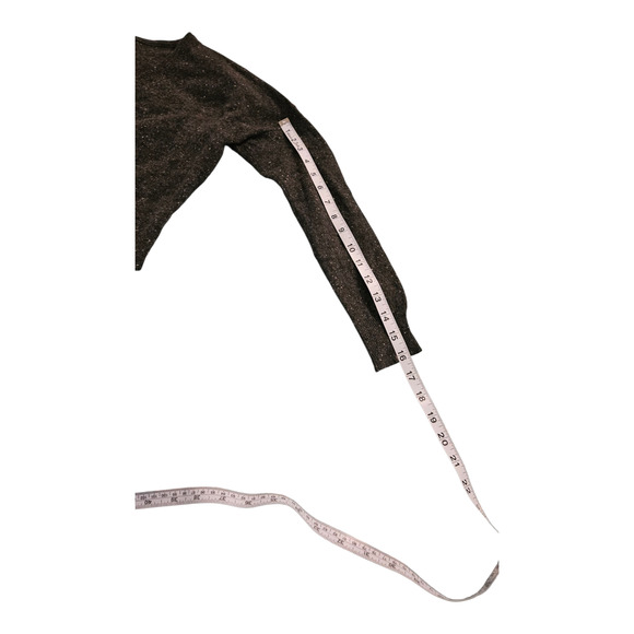 Gray Women's Size Small Long Sleeve Partial V-Neck Shirt - Picture 6 of 6